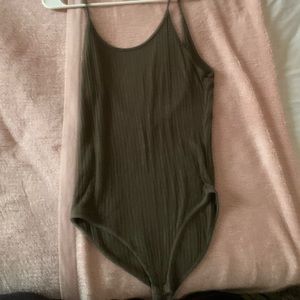 Olive green bodysuit